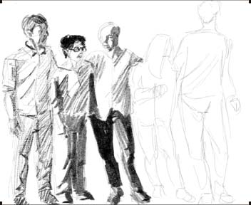 how to draw PEOPLE step by step Barnett Gallery