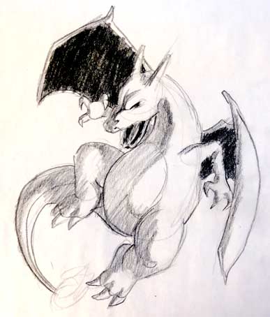 how-to-draw-charizard-easy-simple-quick-fast-step-by-step-tutorial-drawing-sketch-pencil-charcoal
