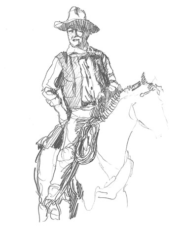 cowboy-drawing-easy-how-to-draw-step-by-step-outline-rodeo-revolver-six-shooter-horse-rider-simple-hard-realistic-fast
