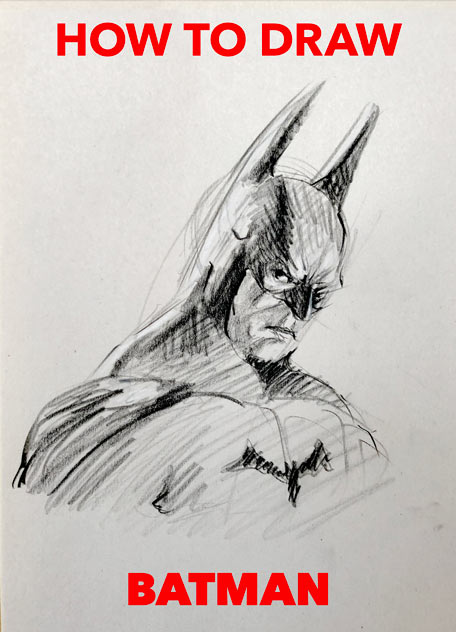 How to draw BATMAN super simple / easy / fast / quick tutorial - Barnett  Gallery