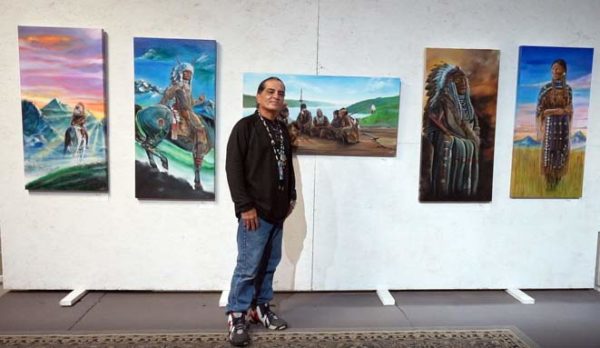 ivan-sola-native-american-oil-painting-art-at-barnett-art-gallery-artist-studio-apache-cherokee-indian-greenville-sc-greer-artwork-paintings-original-signed-acrylic