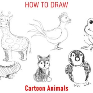 how-to-draw-cartoon-animals-step-by-step-easy-illustration-drawing-hand-drawn-sketch-sketching-simple-fast-animal-funny-fun-beginner-tutorial