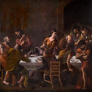 last-supper-painting-original-hand-signed-artwork-art-artist-greenville-sc-gallery-local-joel-barnett-painted-working-on-painted-oil-numbered