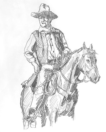 cowboy-drawing-easy-how-to-draw-step-by-step-outline-rodeo-revolver-six-shooter-horse-rider-simple-hard-realistic-fast-ranch-farm-farmer
