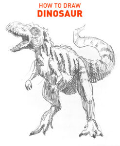 dinosaur drawing easy how to draw step by step outline realistic simple kids fast quick beginner dino godzilla cool fun unique raptor trex Tyrannosaurus hard charizard dinos lizard