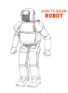 robot drawing easy how to draw outline artforkidshub site pens sketch pad art line board online animated drawings websites tablet cute sketches step by doodling gesture beginners simple basic pen free