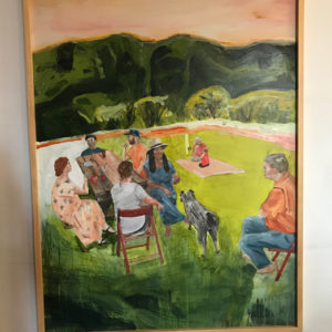 picnic painting by caroline wright barnett gallery