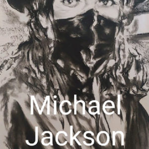 micheal-jackson-wearing-a-mask-man-on-original-artwork-for-sale-drawing-charocal-pastel-greenville-sc-art-gallery