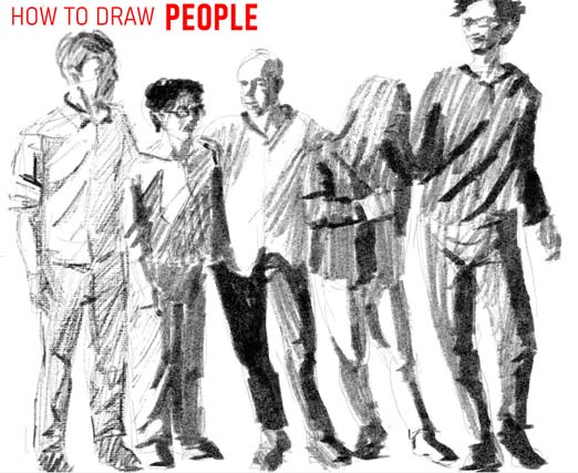 How to Draw the Human Figure : Drawing Body, Head, Facial Features | How to  Draw Step by Step Drawing Tutorials